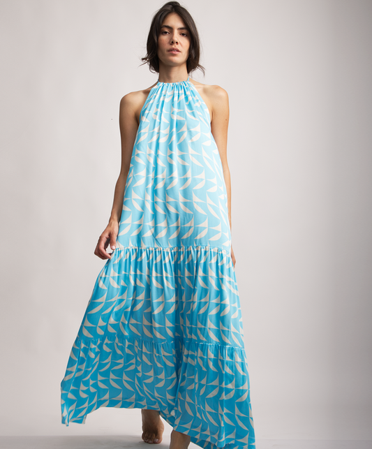 "ARIANNA" halterneck dress