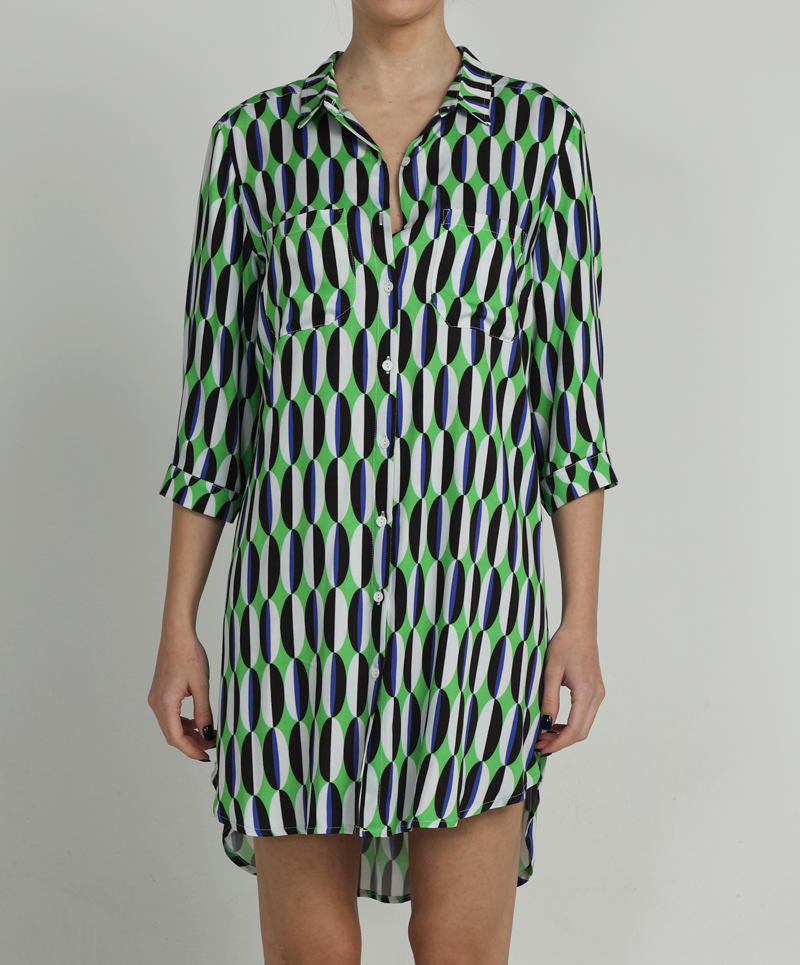 "GAIA" shirt dress