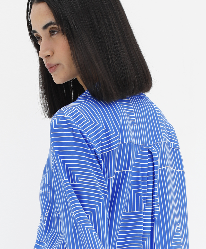 "LINEA" cropped shirt