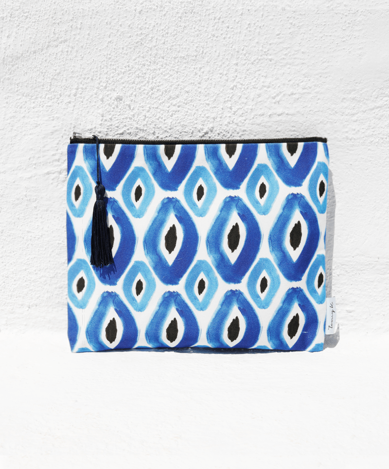 "Rhombvs Blue" pouch - Tomy K