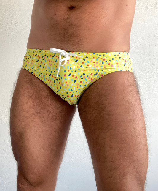 "Confetti time" swim brief