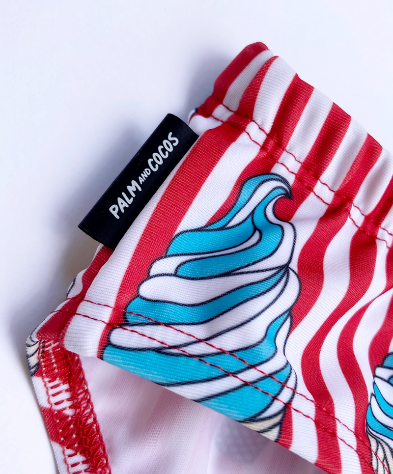 "Lick me, I am famous" swim brief