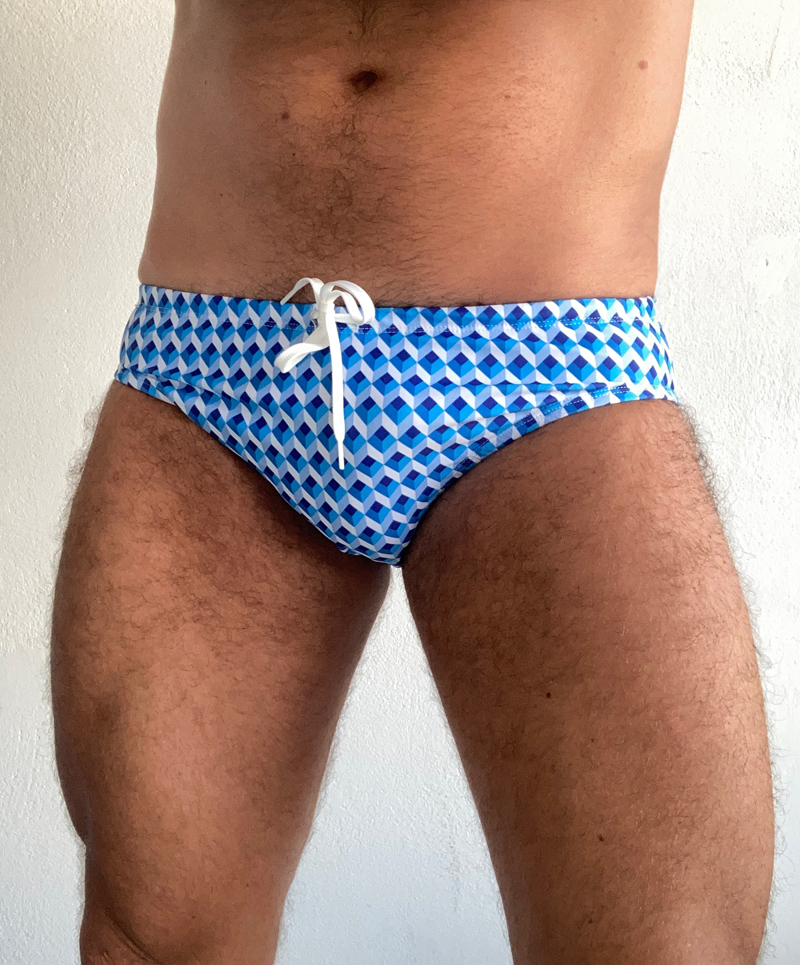 "Menage a trois" swim brief