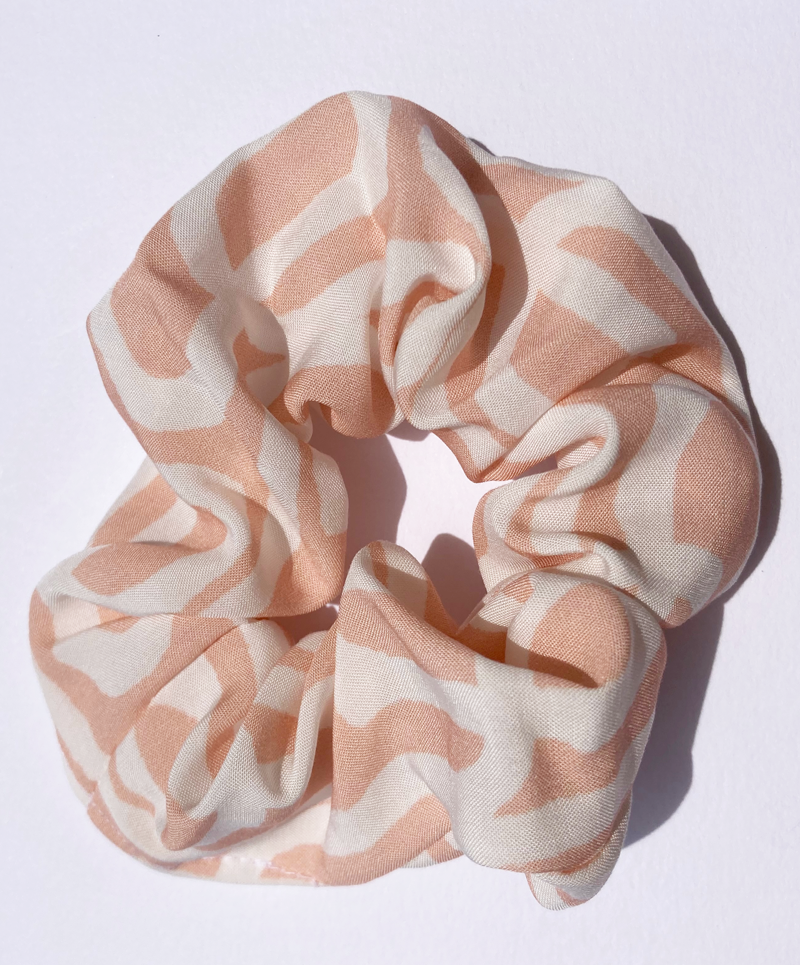 "PALE PINK" scrunchie