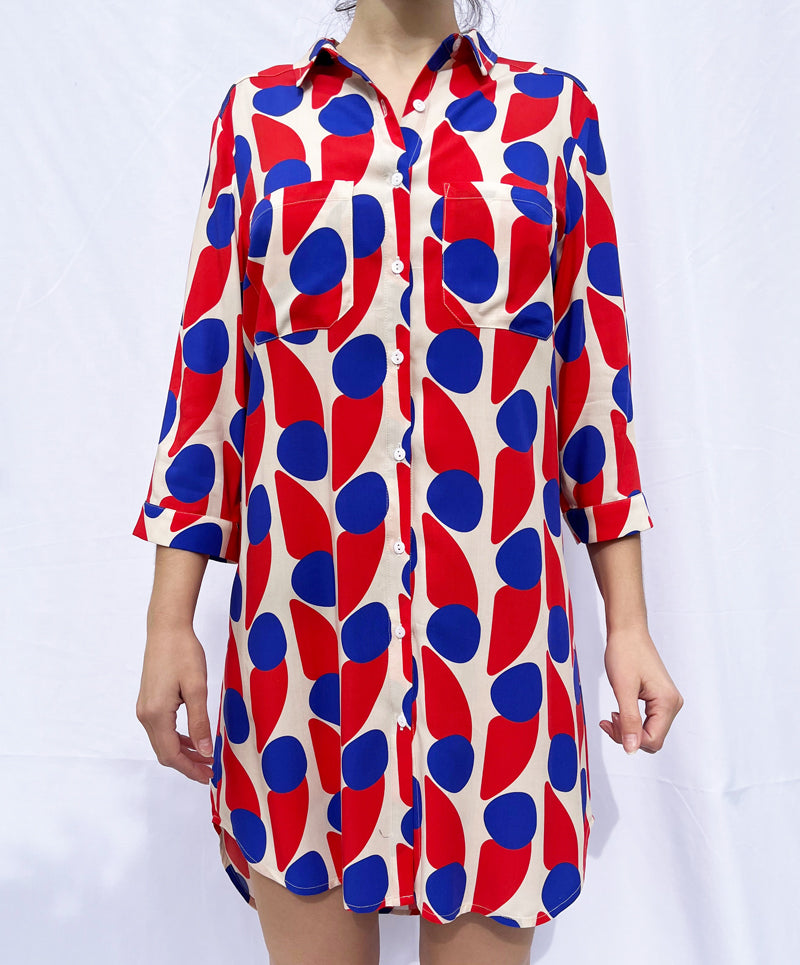 "TSAROUHI" shirt dress