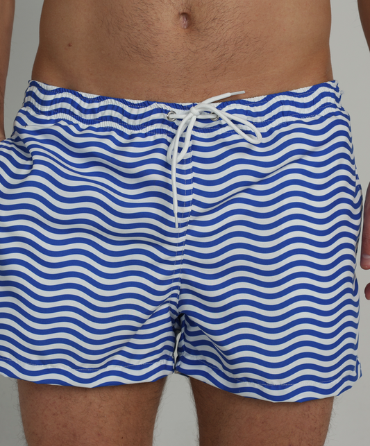 "WAVES" swim shorts