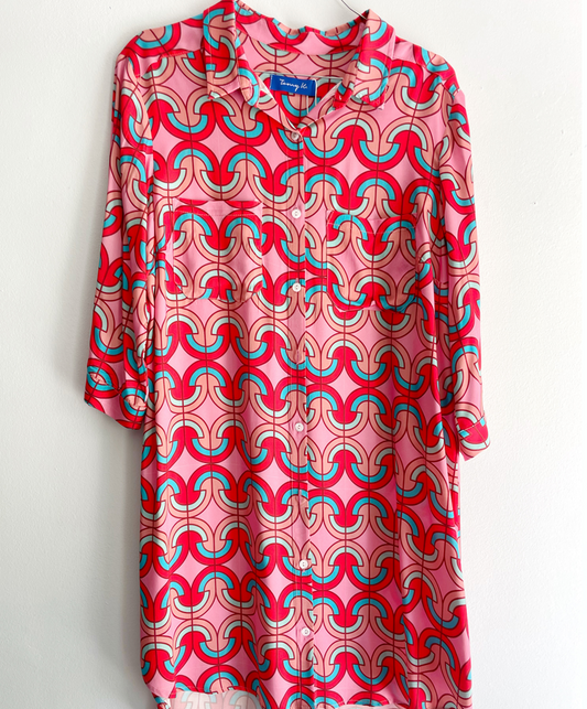"MARISA PINK" shirt dress