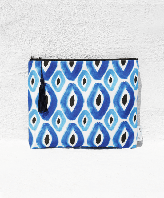 "Rhombvs Blue" pouch - Tomy K