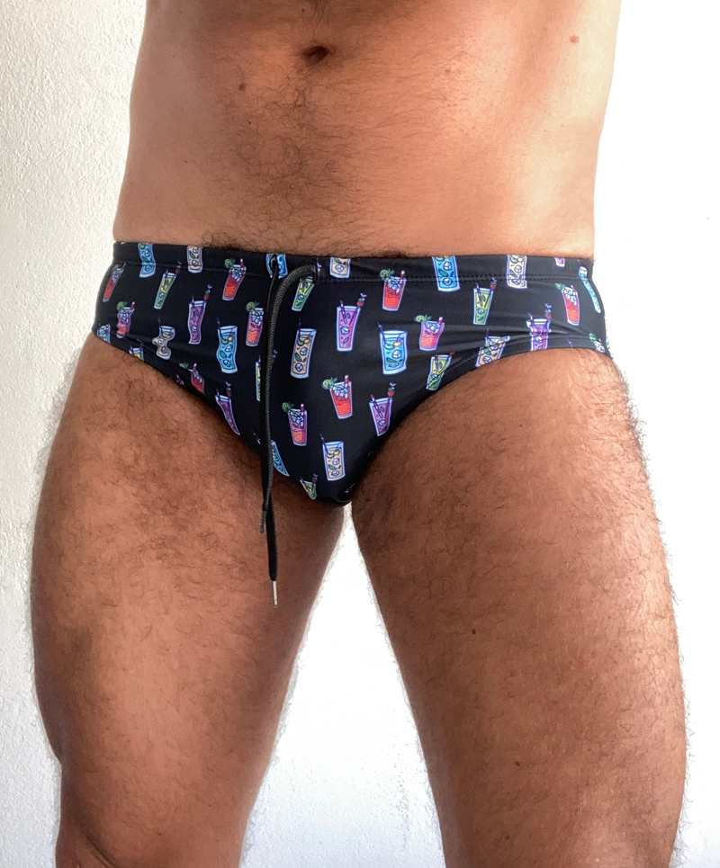 "Cocktail lover" swim brief