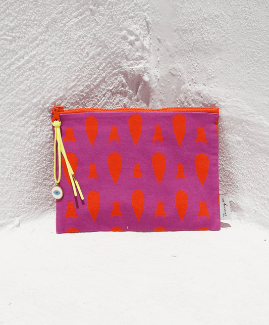 "Electra Pink" small pouch - Tomy K