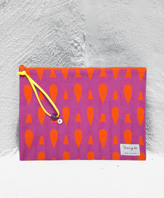 "Electra Pink" big pouch - Tomy K