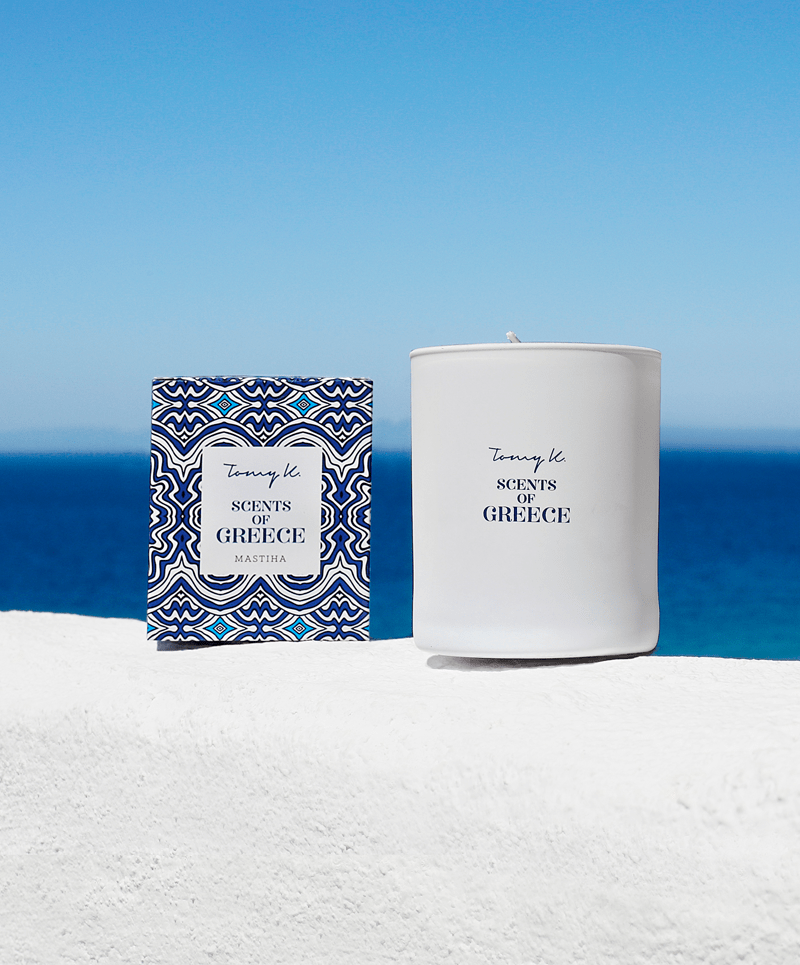 "Scents of Greece" / Mastiha scented candle - Tomy K