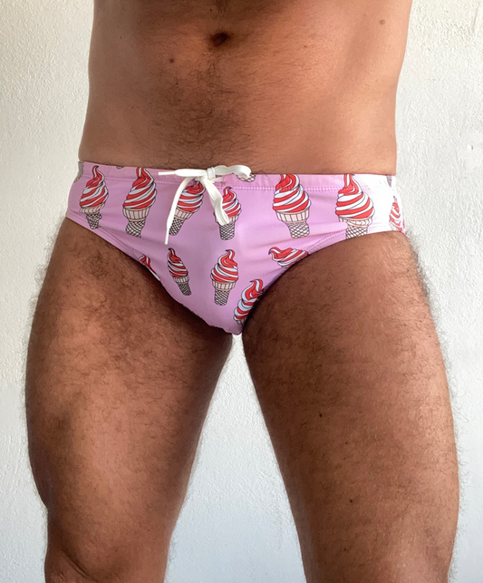 "Lick me, I am on Twitter" swim brief
